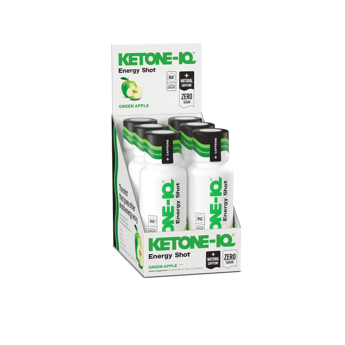 Ketone‑IQ 100 mg Caffeine Energy Shot – Single-Serving – Friendly