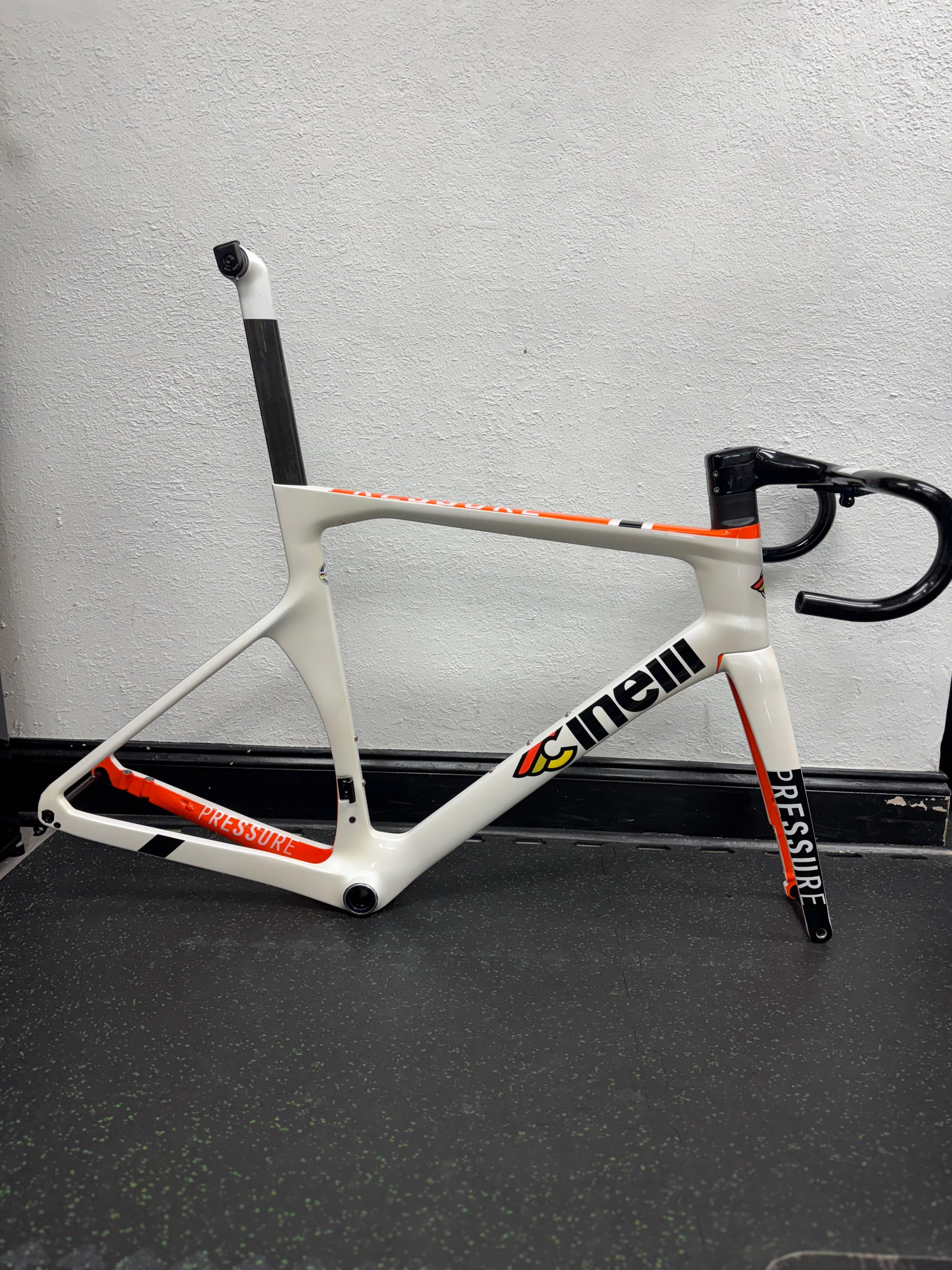 Used Cinelli Pressure Disc Large Frameset with Aero Bar and 110mm Stem