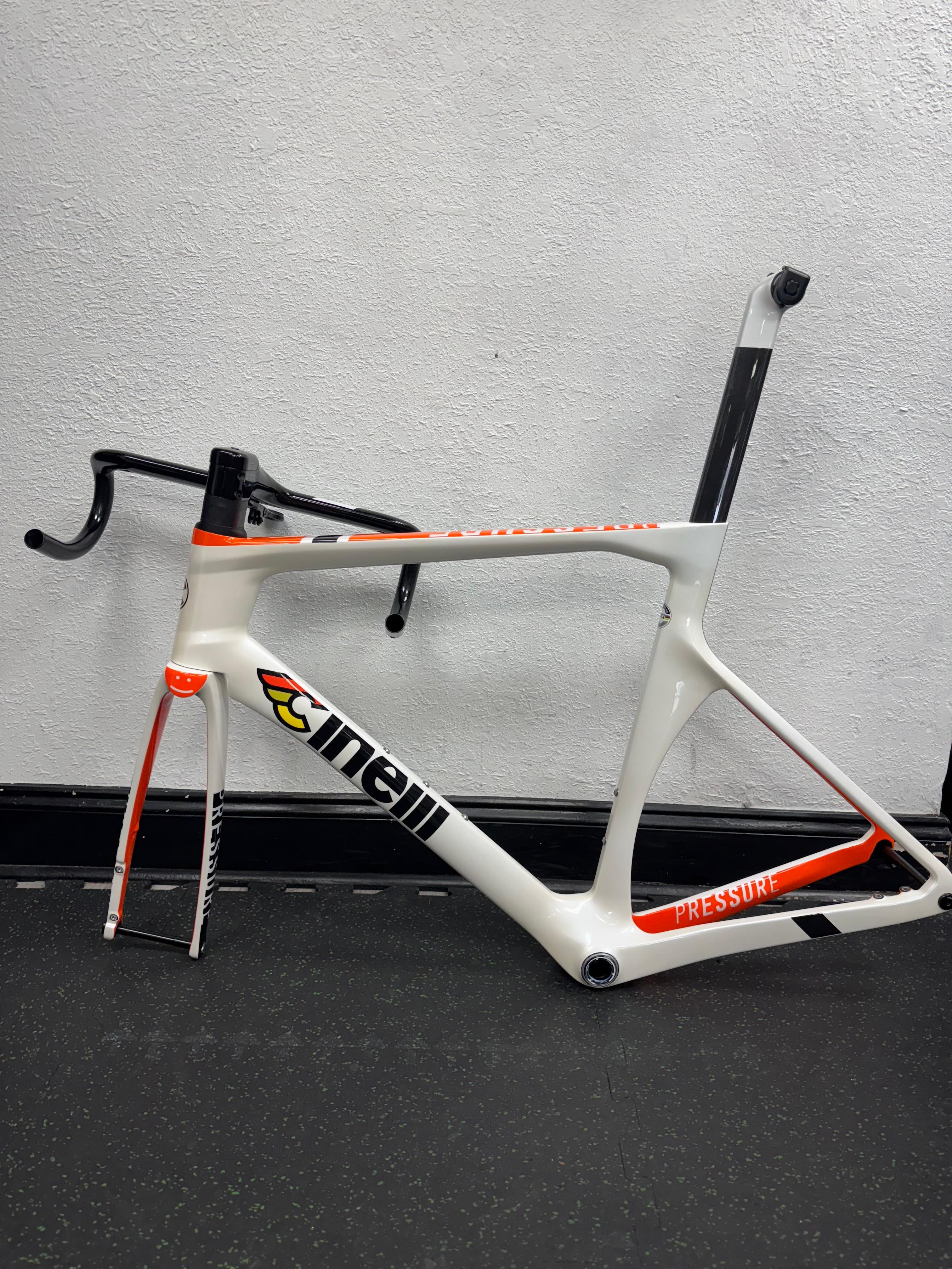 Used Cinelli Pressure Disc Large Frameset with Aero Bar and 110mm Stem