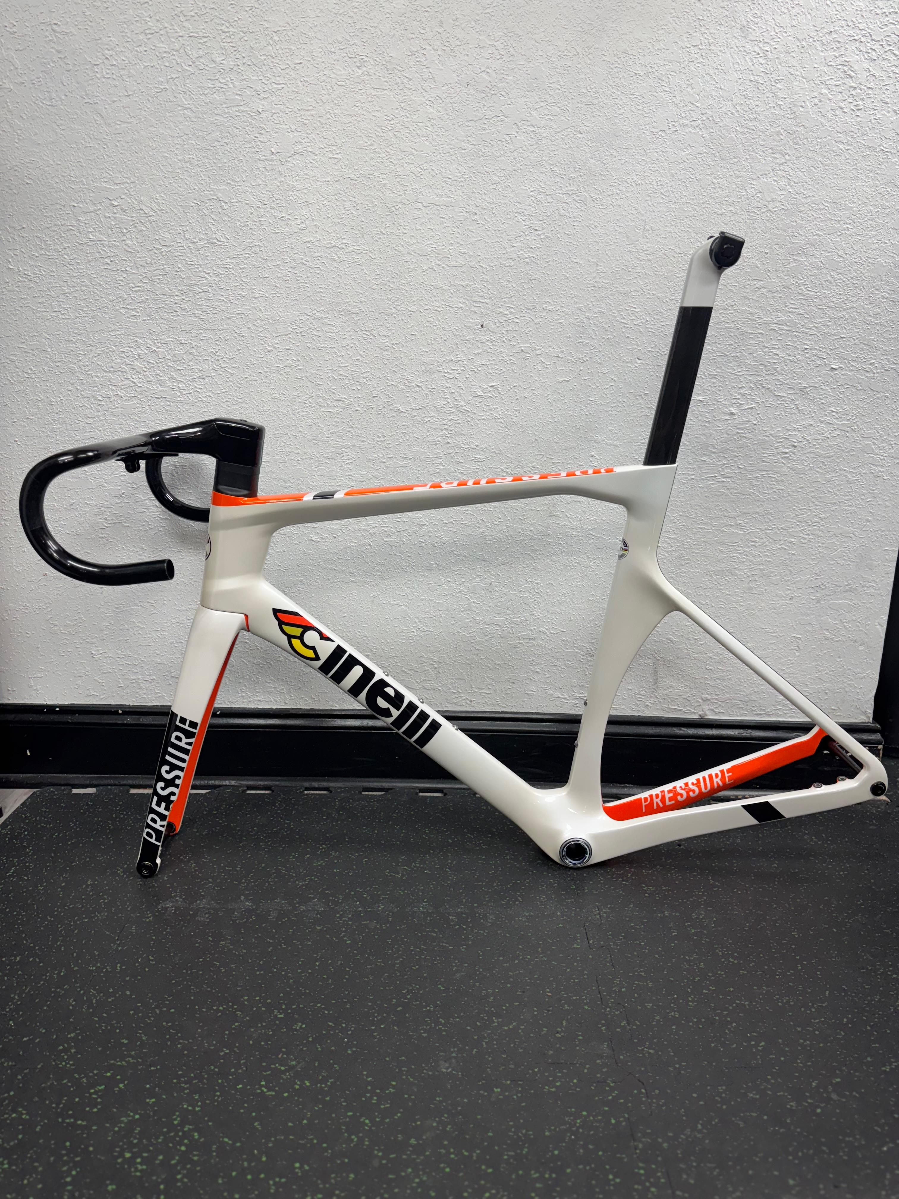 Used Cinelli Pressure Disc Large Frameset with Aero Bar and 110mm Stem